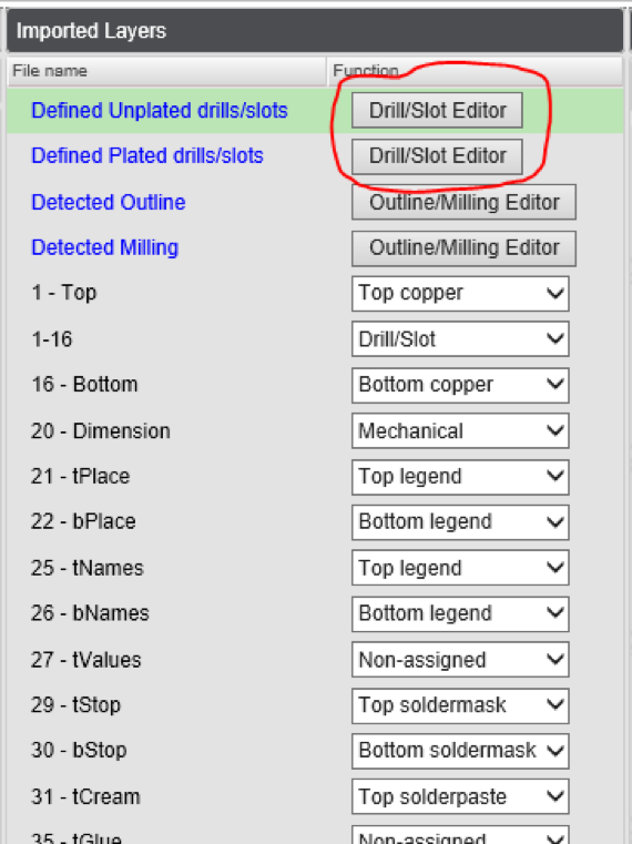 Drill and Slot editor 3